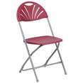 thumbnail image 1 of HERCULES Series 650 lb. Capacity Black Plastic Fan Back Folding Chair, 1 of 9