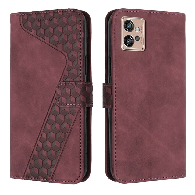 Compatible with Motorola Moto G32 Case Wallet Design with Card Slots Magnetic Closure Cover