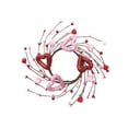 thumbnail image 1 of Decoración de la Pieza Del Centro de la Mesa de Comedor, Corazón Rojo Y Rosa Mini Corona 32cm para el Portavelas O la Pared Colgante, Decoración de la Mesa de Fiesta, 1 of 6