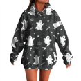 thumbnail image 6 of Women Hoodies Festive Halloween Letter Print Sweatshirt Stylish Long Sleeve Pullover Tops for Autumn Celebration, 6 of 6