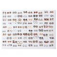 thumbnail image 1 of 9mm Hermosos mini aretes hipoalergénicos de plástico, 100 pares para uso diario, 1 of 1