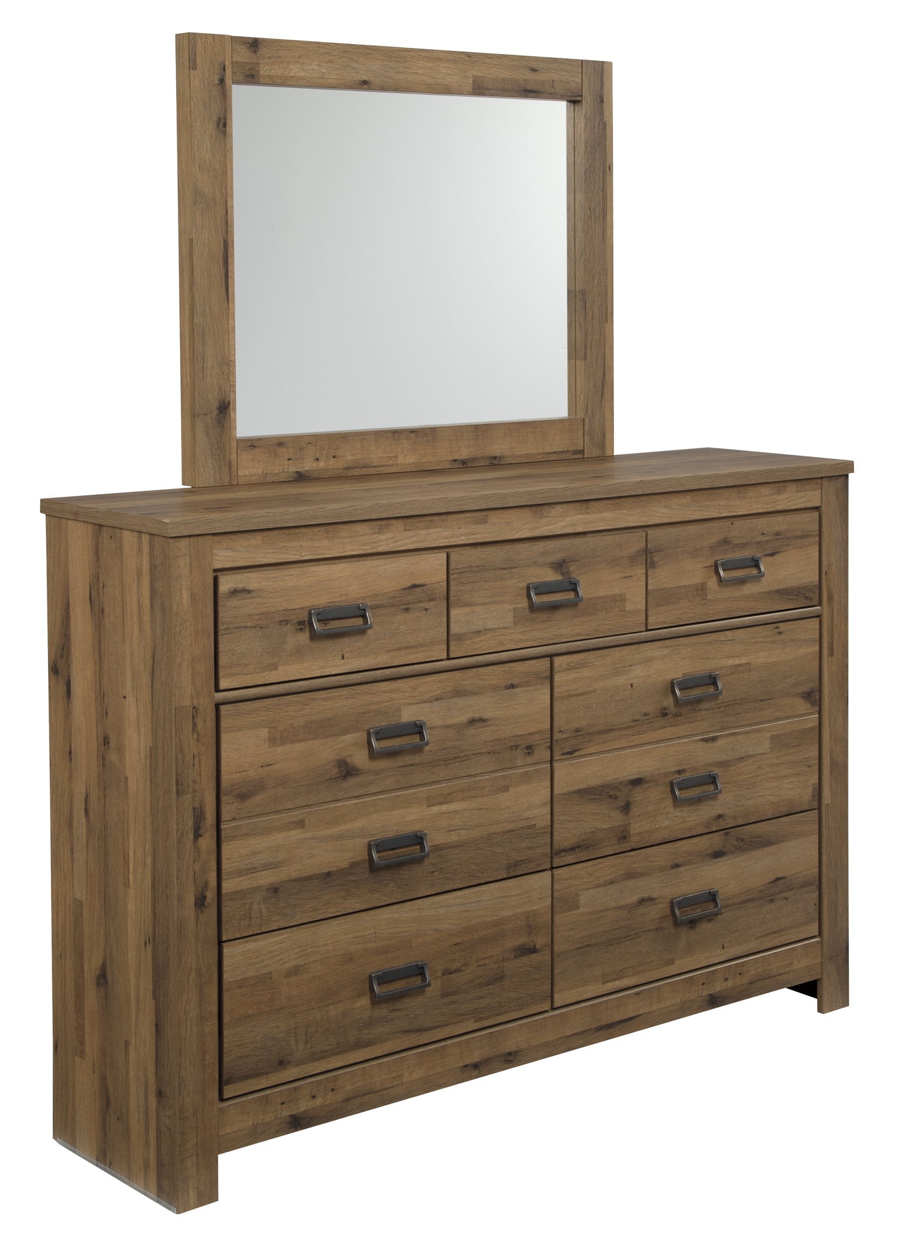 Ashley Furniture Cinrey Dresser & Mirror Medium Brown