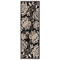thumbnail image 2 of Safavieh Courtyard Crystal Floral Indoor/Outdoor Runner Rug, Black/Sand, 2'3" x 6'7", 2 of 10