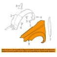 thumbnail image 3 of CAPA For 09-11 Chevy Aveo Base/LS/LT Sedan Front Fender Quarter Panel Right Side, 3 of 5