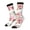 2 Black-1, variant on Lilies Flowers Print Adult Socks for Men & Women,Calf Socks, Ankle Socks,Boots Socks,Breathable Casual Sock,Unisex Crew Socks