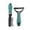 Green, variant on Grooming Rake Double Deshedding Brush For & Cats Undercoat Rake For Shedding Dematting Comb For Long Haired Dog Trailer Aluminum Accessories For Dog Breeding Dog Harness Accessories Dog Sport