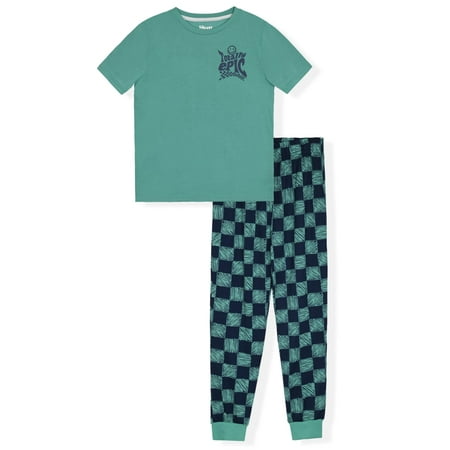 Sleep On It Boys 2-Piece Short-Sleeve Jersey Pajama Pants Set - Epic , 12-14