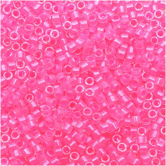 7.2 Gram Tube Hot Magenta DB2037 Miyuki Delica Luminous Seed Beads 11//0
