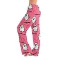 thumbnail image 3 of Zorvxlyn Halloween Women's Pajamas Pants Ghost Jack-O Bat Print Women Pajama Bottoms Drawstring Elastic Waist Woman Lounge Pants, 3 of 8