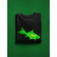 thumbnail image 3 of Green Fish Sweatshirt Men -Image by Shutterstock, Male Small, 3 of 4