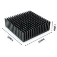 thumbnail image 1 of Aluminum Heatsink Radiator Heat sink for Electronic IC Chip RAM MOS Dynatron Raspberry Pi Cooling With Thermal Conductive Tape 50x50x15mm, 1 of 6