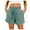 Green, variant on BYHONG Women's Solid Color High Waist Wide Leg Shorts - Summer Loose Fit Shorts with Pockets, Summer Shorts for Women Army Green L