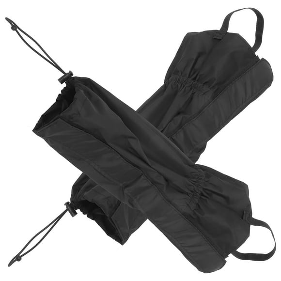 Phenofice 1Par Cubrepiernas Resistente Para Senderismo Y Camping Con Fácil Colocación Y Color Negro