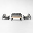 thumbnail image 1 of Berglite Imera 5 - Person Outdoor Patio Furniture Conversation Set With Cushions And Covers, 1 of 10