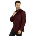 thumbnail image 4 of Bestman Long Sleeve Cotton Flex Shirt For Mens Button Down W/ Patch Pocket Office Wear, 4 of 7