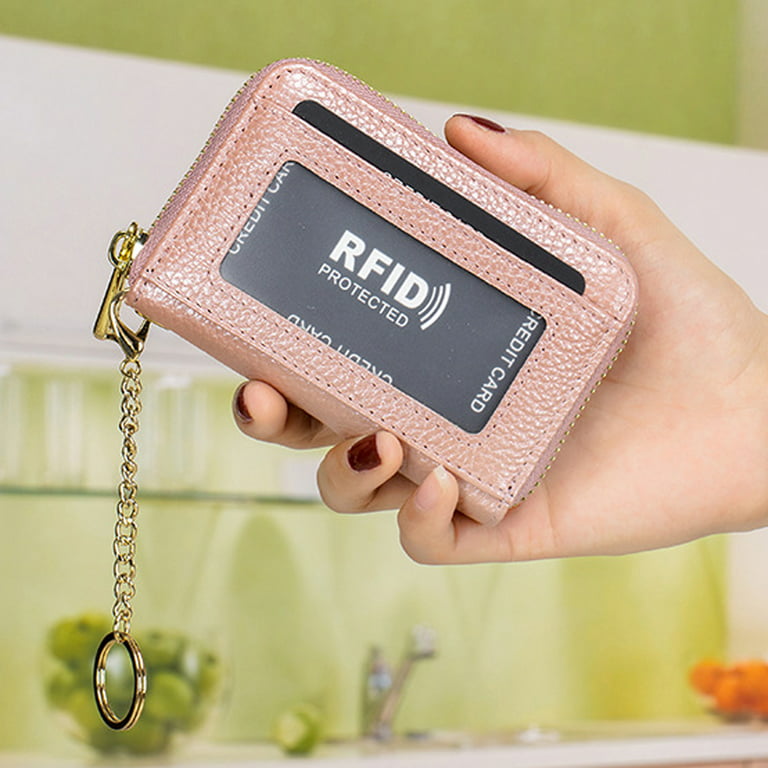  imeetu RFID Credit Card Holder Wallet with Keychain