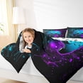 thumbnail image 4 of Homewish Gamepad Controller Queen Comforter Set,Gaming Gamer Bedding Sets,Blue Purple Black Bedding Comforter Set For Teens,Ultra Soft Home Decor Reversible,3pcs, 4 of 8