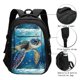 thumbnail image 3 of Easygdp Watercolor Turtle Mochila para Laptop de Viaje con Puerto USB, Mochila para Laptop con Puerto de Carga USB para Mujeres y Hombres, 3 of 7