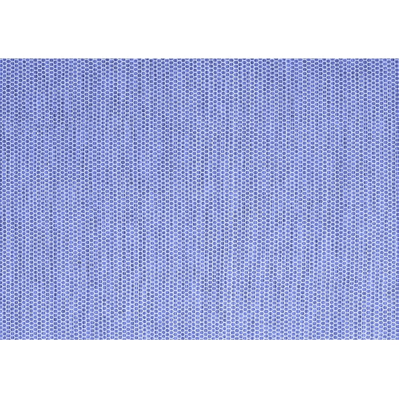 Ahgly Company Indoor Rectangle Abstract Blue Contemporary Area Rugs, 2' x 3'
