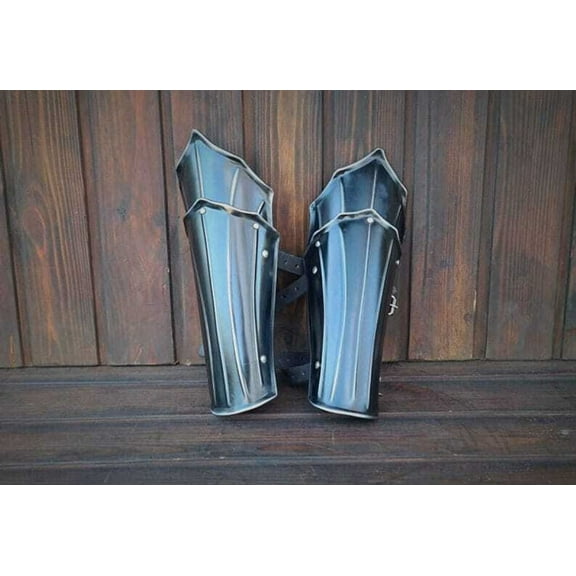 Medieval Greaves SCA Leg Armour Larp Reenactment Fantasy costume