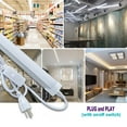 thumbnail image 4 of JLLED 6Pack 4FT LED Shop Light 24W 4 Foot T8 Integrated Tube Light 6000K Daylight White with ON/Off Switch Cable for Household, Garage and Under Cabinet Lighting (Milky Cover), 4 of 5