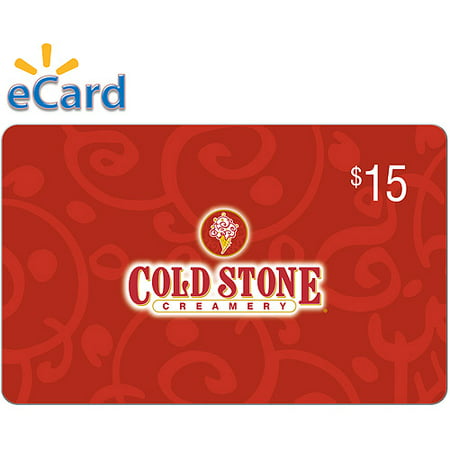 Cold Stone Creamery $15 Gift Card (email