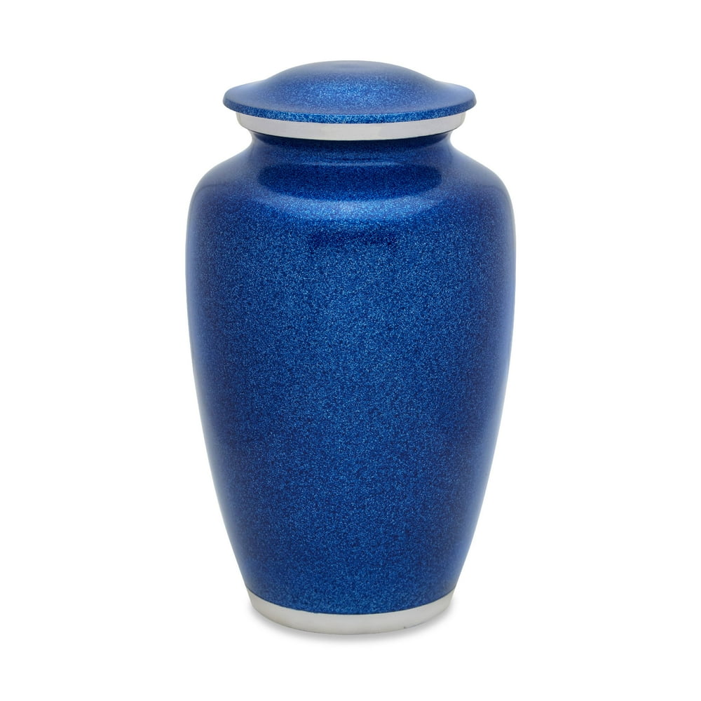 Urnsdirect2u Luminescent Blue Adult Cremation Urn