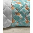 thumbnail image 3 of Exotic Down Alternative Comforter, Print of Jungle Foliage Luau Vibes, Microfiber Quilt for All Season, 5 Sizes, Fern Green Pastel Green, by Ambesonne, 3 of 3