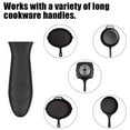 thumbnail image 5 of Deago 3 Pack Silicone Hot Handle Holder and Pot Holders Cover Rubber Hot Resistant Non Slip Pot Holder Sleeves for Cast Iron Skillets Metal Frying Pans (Red), 5 of 8