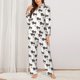 thumbnail image 2 of Balery Dachshund Dog Conjunto de Pijama con Estampado para Mujer, Conjunto de Dos Piezas con Manga Larga, Ropa de Dormir Suave con Bolsillos, Pijamas Cómodos-X-Large, 2 of 7
