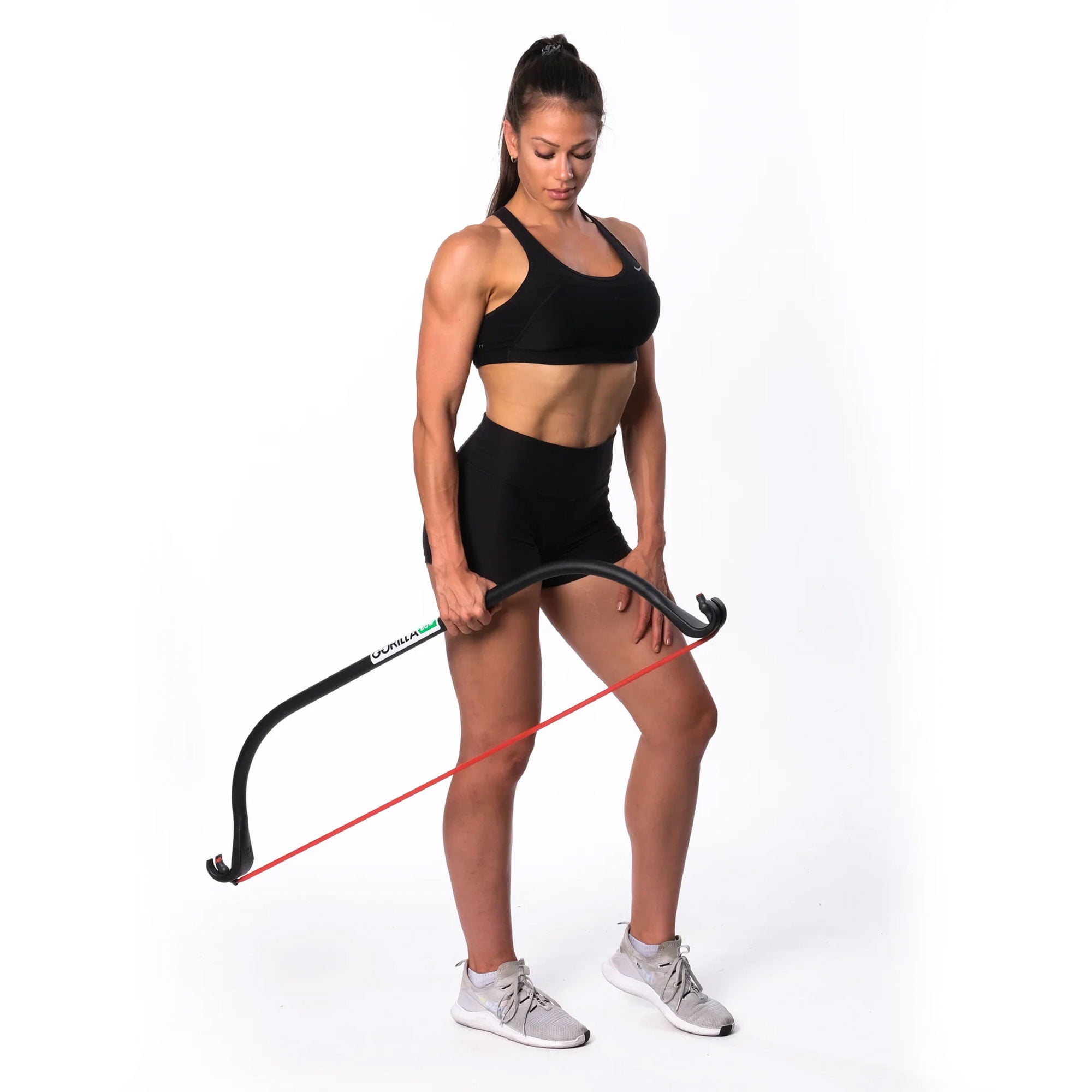 Lite Gorilla Bow Portable Home Gym Resistance Bands and Bar System for Travel, Fitness, Weightlifting and Exercise Kit, Full Body Workout Equipment Set