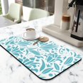 thumbnail image 2 of Super Absorbent Diatom Mud Coffee Drying Mat 19.5x12in Quick Dry Fabric, Decorative Pattern, Waterproof & SlipResistant,Coffee Mat Easy to Clean, 2 of 7