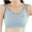 Blue, variant on Xfvqtps Sports Bras for Girls Lightly Padded Cotton Soft Comfortable Breathable Fixed Cup Seamless Elastic Solid Color Training Bras for Girls 9-18 Years Yellow