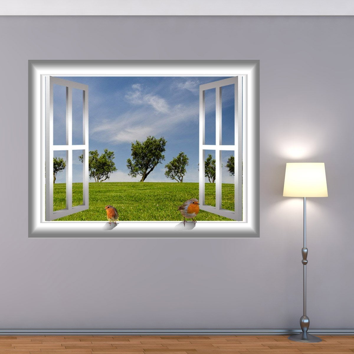 30 in H x 20 in W Medium-Large Wallmonkeys WM199818 Window to The Garden Peel and Stick Wall Decals 30 in H x 20 in W Medium-Large Wallmonkeys WM199818 Window to The Garden Peel and Stick Wall Decals