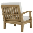 thumbnail image 5 of Modern Contemporary Eight PCS Outdoor Patio Teak Sofa Set, White, Fabric, Wood, 5 of 7