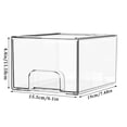 thumbnail image 3 of Cabinet Organizer Pull Out Drawer, Clear Drawer Organizer, 7.5X6X4.5 in, Plastic Organizer, Storage Organizer, Kitchen Cabinets, Transparent, 1 Pc, 3 of 6