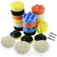 thumbnail image 1 of Esponja para pulir automóviles, kit de esponja para pulir con adaptador de broca M10, juego de almohadillas para pulir de 25 piezas Almohadillas para encerar de lana para pulidor esquí esquí Gafas de esquí, 1 of 5