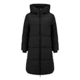 thumbnail image 3 of Pyhlmscde Women's Long Slim Fit Large Size Hooded Shoulder Cotton Coat, Winter Coats for Women, Puffer Jacket, Winter Clothing for Women, 3 of 6