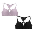 thumbnail image 5 of Hilenly 2PC Racerback Bras for Women Wireless Push Up Bra No Underwire Lace Front Closure Bras, 5 of 5