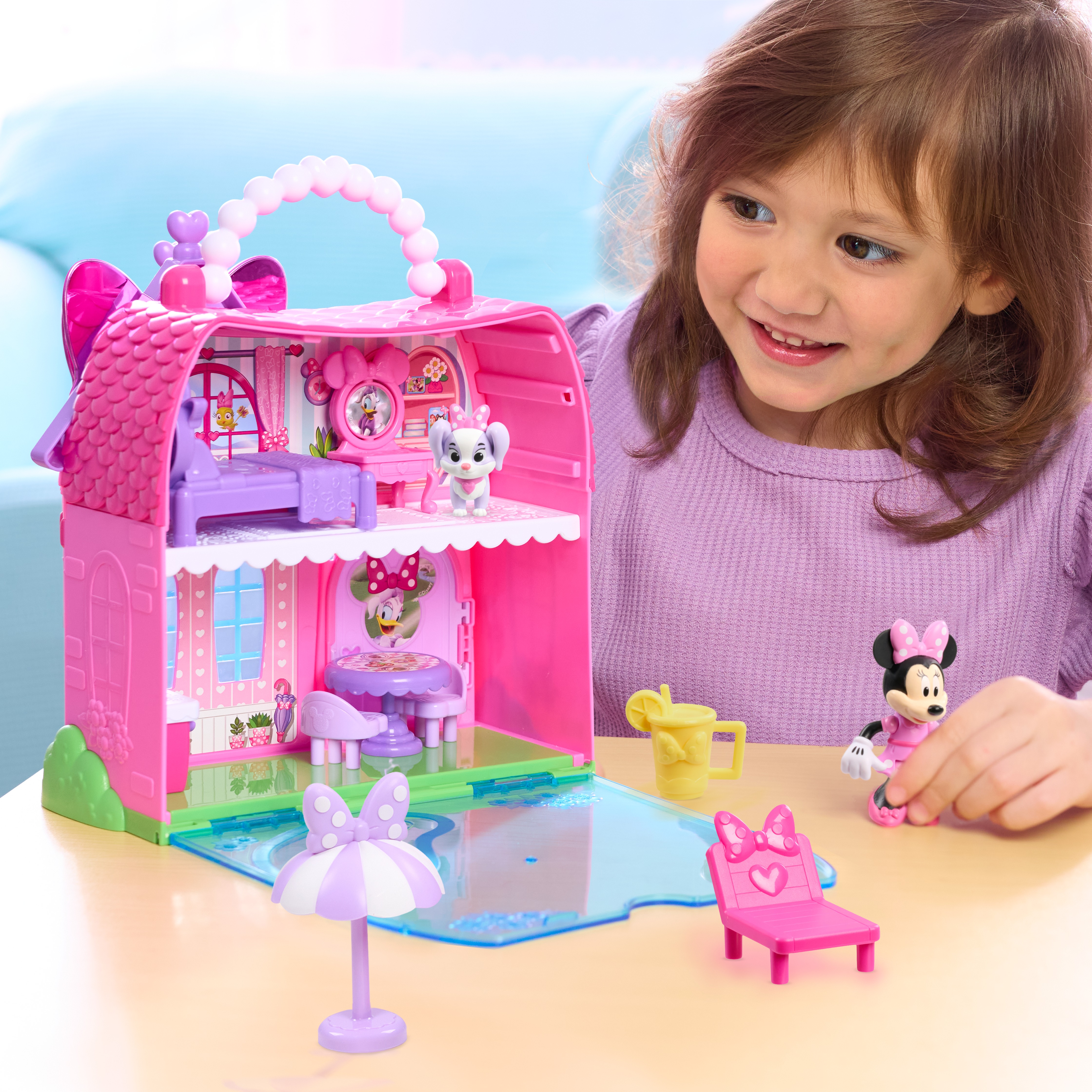 Disney Jr. Minnie Mouse Mini Mansion Playset Dollhouse photo 4