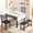 White, variant on MOOSENG 4-Piece Dining Table Set for 3-6, 63" Extendable Kitchen Table Set with Bench and 2 Chairs, Drop Leaf Dining Table Set with Faux Wood Top, Space Saving for Small Dining Room