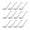 2. White, variant on ABCISI Asian Soup Spoons 12 pieces, 12HSP-W, Large Japanese Soup Spoons, Soba Rice Pho Ramen Noodle Soup Spoons, Chinese Won Ton Soup Spoon, Hook Style (12 Spoons, White)