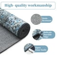 thumbnail image 4 of Aoile Washable Area Rugs 10' x 13', Moroccan Trellis Rug Non-slip Stain Resistant Accent Rug Vintage Distressed Floral Floor Cover Carpet for Dining Room Office Entry Rug, Blue/Grey, 4 of 9