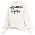 thumbnail image 2 of Women's Pressbox Cream Missouri Tigers Oversized Chelsea Waist Length Pullover Sweatshirt, 2 of 3