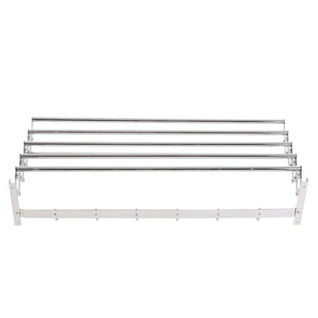 Folding Clothes Drying Rack Akozon Stainless Steel Accordion Wall Mount Laundry Bathroom Towel With Hooks Retractable Fold Away Folding Clothes Drying Rack Akozon Stainless Steel Accordion Wall Mount Laundry Bathroom Towel With Hooks Retractable Fold Away