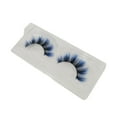 thumbnail image 3 of 5 Pairs of Blue Synthetic False Lashes Strip Silk Eyelashes Natural Looking for Party Costume Supply Suncolor Hair, 3 of 5