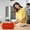Orange, variant on VALSEEL Kitchen Gadgets, Silicone Liners for Grill Grease Cup, Reusable Silicone Grease Drip Pans, Griddle Grease Catcher