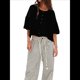 thumbnail image 2 of Suéter Corto con Botones Y2K para Mujer, Cárdigan de Color Liso con Cuello Redondo y Mangas , Top de Punto, Ropa de Calle. Negro M, 2 of 6