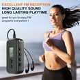 thumbnail image 2 of Personal Portable Pocket FM Radio, Mini Digital Tuning Transistor Radio with LCD Display, Stereo Sound, for Hiking, Walking, Jogging, Powered by 2 AAA Batteries (Not Included), 2 of 6
