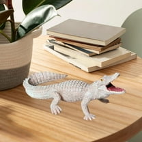 Menolana Alligator Model Art Craft Ornament Realistic Sculpture Simulation Crocodile Model for Bookshelf Centerpiece Shelf Home Decor